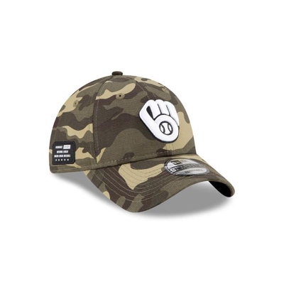 Sapca New Era Milwaukee Brewers MLB Armed Forces Weekend 9TWENTY Adjustable - Verzi